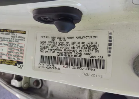 1NXBR32E85Z440942